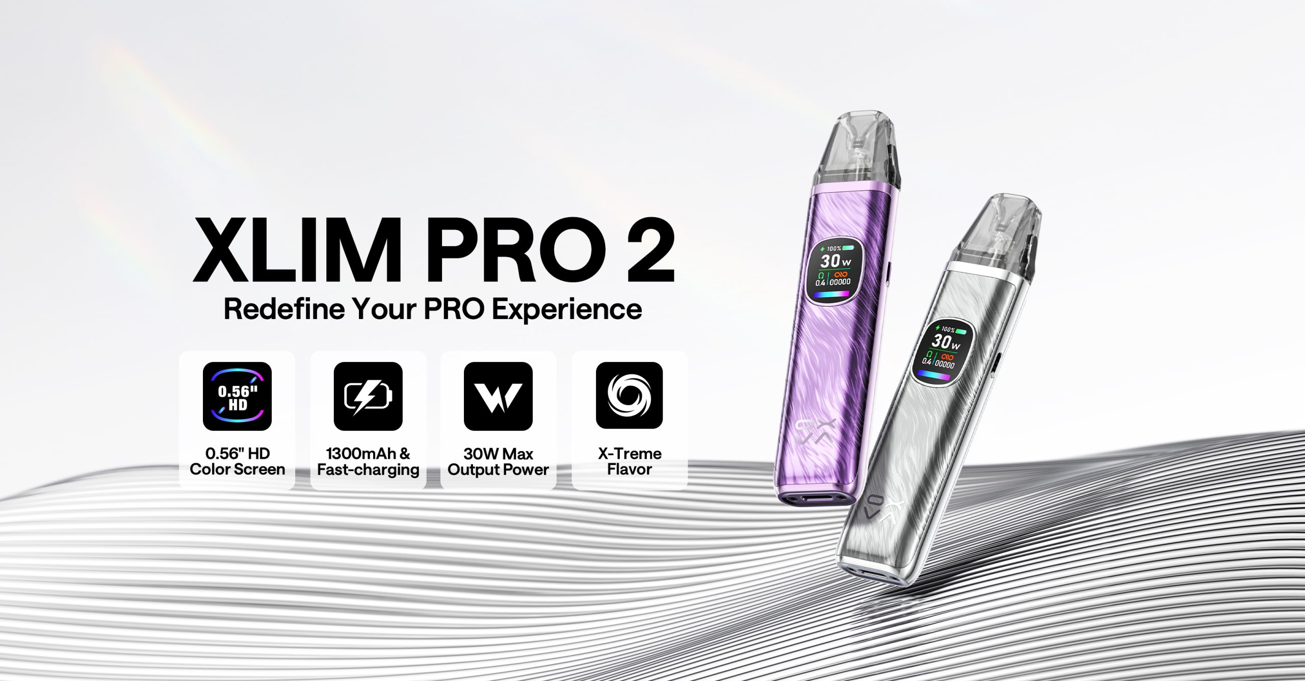 Xlim Pro 2 với thiết kế PROSLEEK nổi bật với các đường cong 3D tự nhiên